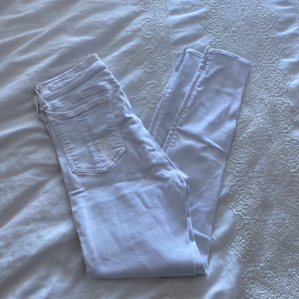 Rag & bone white skinny jeans